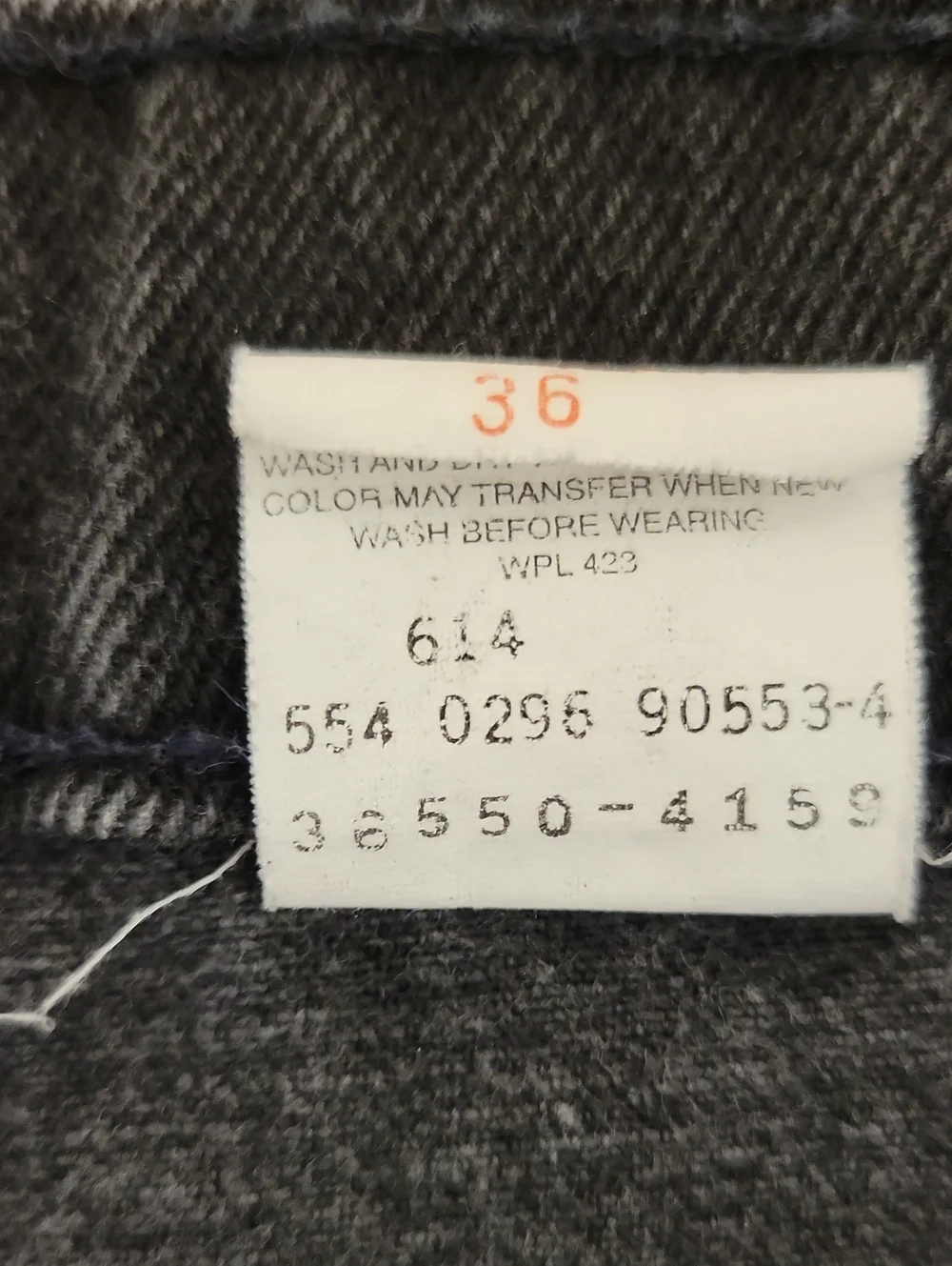 Levi's 550 Vintage Orange Tab Men’s Black Denim Shorts Sz 34. Made In USA 90s